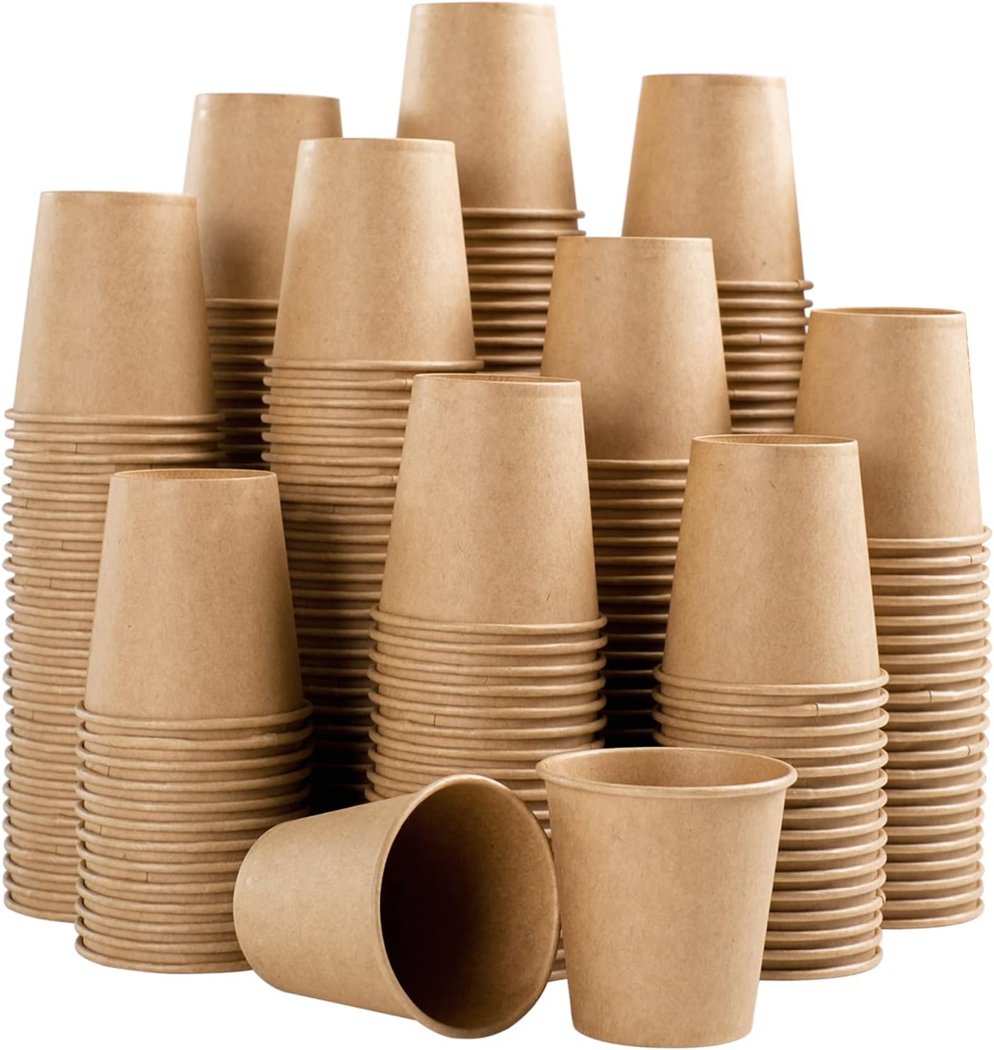 600 Pack 3 OZ Kraft Paper Cups, Disposable Bathroom Cups