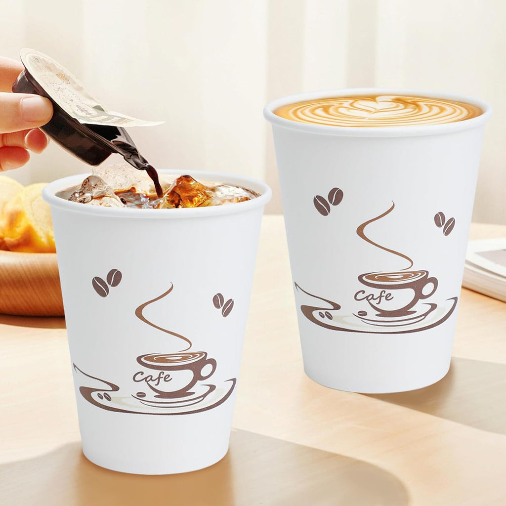 Coffee Cups 12 oz 240 Pack, Disposable Insulated Paper Cups